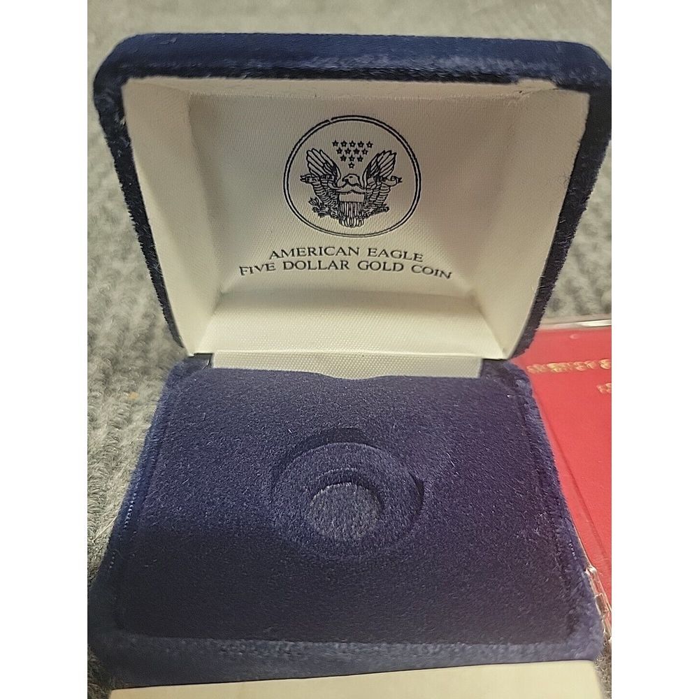 US Mint 2003‎ American Eagle $5 Gold Coin Box Bicentennial Medal Holder NO COINS - Picture 3 of 7